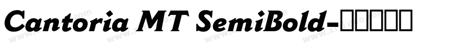 Cantoria MT SemiBold字体转换